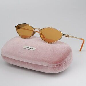 ミジュ Miu Miu | Accessories | New Miu Miu Mu56zs 5ak4d Gold Orange